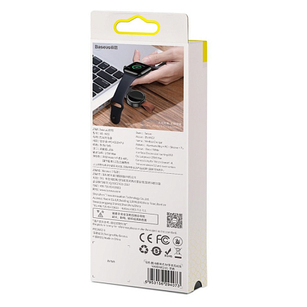 Беспроводная зарядка мини для Apple Watch Baseus Dotter черная