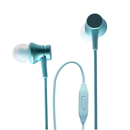 Наушники Xiaomi Mi Piston Fresh Bloom вакуумные c микрофоном бирюзовые