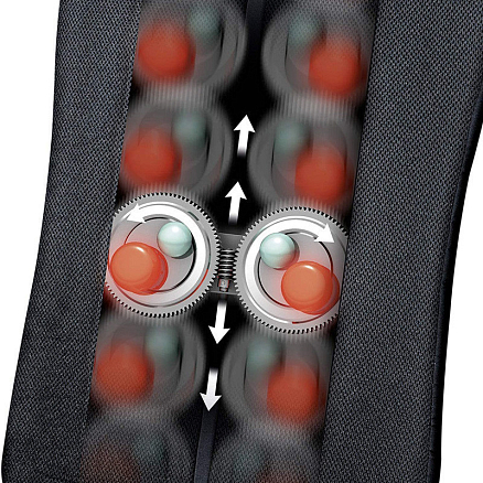 Массажная накидка (массажер) на кресло для спины Шиацу с подогревом Beurer MG 205