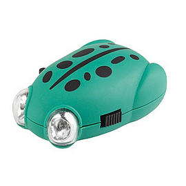 Фонарик светодиодный динамо 2 диода ЭРА Kids Лягушка