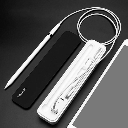 Портативный зарядный кейс для Apple Pencil 2000мАч WiWU Capsule белый