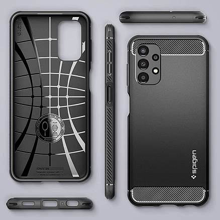 Чехол для Samsung Galaxy A13 4G гелевый Spigen SGP Rugged Armor черный