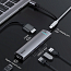 Хаб (разветвитель) Type-C - 3 x USB 3.0, RJ45, HDMI, Type-C Baseus Mechanical eye серый