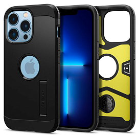 Чехол для iPhone 13 Pro гибридный для экстремальной защиты Spigen SGP Tough Armor черный