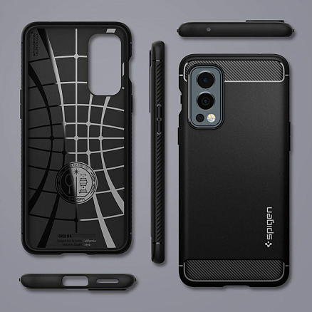 Чехол для OnePlus Nord 2 гелевый Spigen SGP Rugged Armor черный