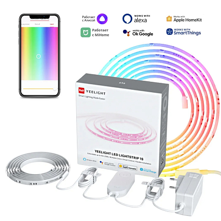 Умная Wi-Fi светодиодная лента Xiaomi Yeelight Lightstrip Plus 1S YLDD05YL длина 2 метра