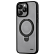 Чехол для iPhone 15 Pro Max гибридный с подставкой uBear Clip Mag Magsafe прозрачно-черный