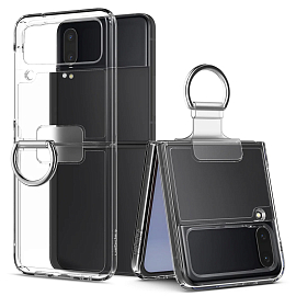 Чехол для Samsung Galaxy Z Flip 4 гибридный Spigen Thin Fit прозрачный