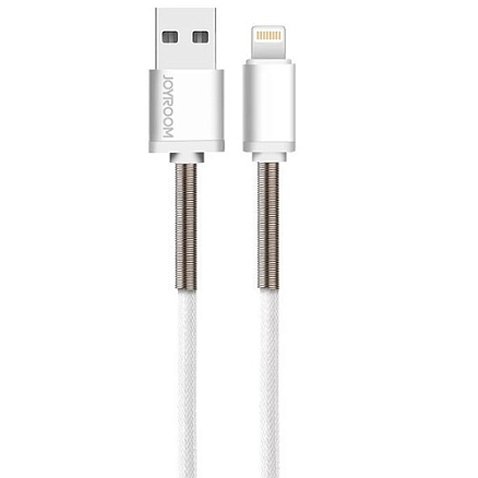 Кабель USB - Lightning для зарядки iPhone 1,2 м 2A Joyroom S-M323 серебристый