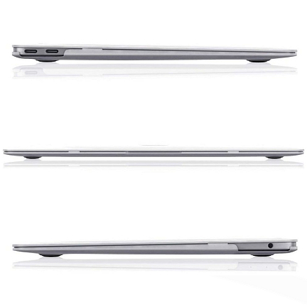 Чехол для Apple MacBook Air 13 (2018-2019) A1932, (2020) А2179, (2020) A2337 пластиковый Tech-Protect SmartShell матовый прозрачный