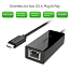 Переходник Type-C  - Ethernet RJ45 (папа - мама) с кабелем Ugreen 30287 черный
