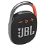 Портативная колонка JBL Clip 4 с защитой от воды черно-оранжевая