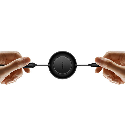 Кабель USB - MicroUSB, Lightning, Type-C для зарядки 1,1 м 3.5А плоский Baseus Bright Mirror черный