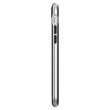 Чехол для iPhone 7, 8 гибридный Spigen SGP Neo Hybrid черно-серебристый