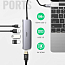 Хаб (разветвитель) Type-C - HDMI 4K 60Hz, 3 х USB 3.0, Type-C PD 100W Ugreen CM136-70495 серый