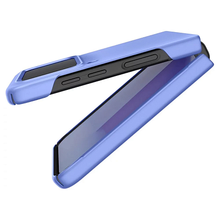 Чехол для Samsung Galaxy Z Flip 4 пластиковый ультратонкий Spigen Air Skin синий