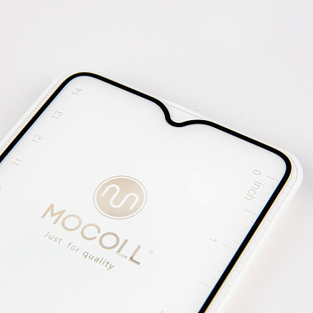 Защитное стекло для Samsung Galaxy A20s на весь экран противоударное Mocoll Storm 2.5D черное
