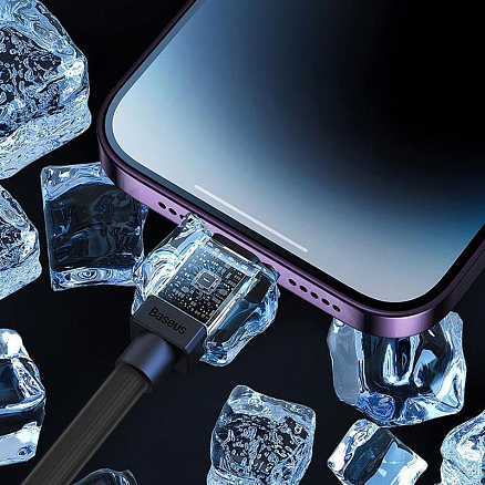 Кабель Baseus CoolPlay Series USB Type-C - Lightning (1 м, черный)