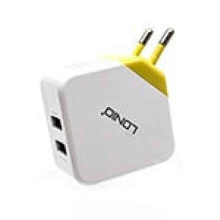 Зарядное устройство сетевое с двумя USB входами 3.1А Ldnio DL-AC58