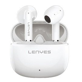 Наушники TWS беспроводные Lenyes AIR 69 вкладыши с микрофоном белые