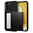 Чехол для Samsung Galaxy S22+ гибридный со слотом для карты Spigen Slim Armor CS черный
