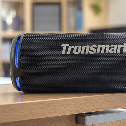 Портативная колонка Tronsmart T7 Lite с защитой от воды, подсветкой и поддержкой MicroSD синяя