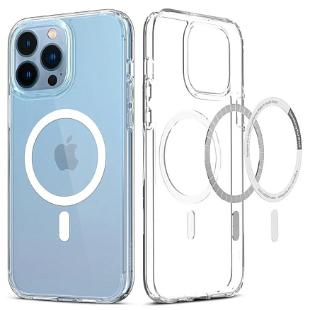Чехол для iPhone 13 Pro гибридный Spigen Ultra Hybrid MagSafe прозрачно-белый