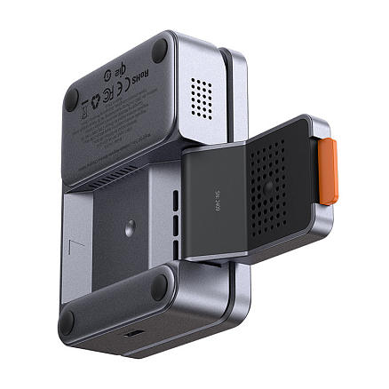 Беспроводная зарядка 3-в-1 MagSafe для телефона, Apple Watch и AirPods McDodo CH-5192 22.5W серая