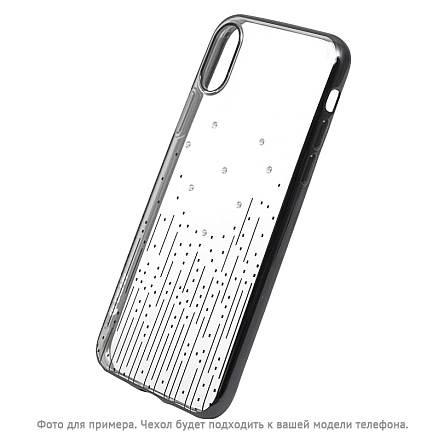 Чехол для iPhone X, XS гелевый Devia Meteor прозрачно-черный