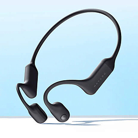 Наушники беспроводные Bluetooth Haylou PurFree BC01 с костной проводимостью и микрофоном для спорта черные