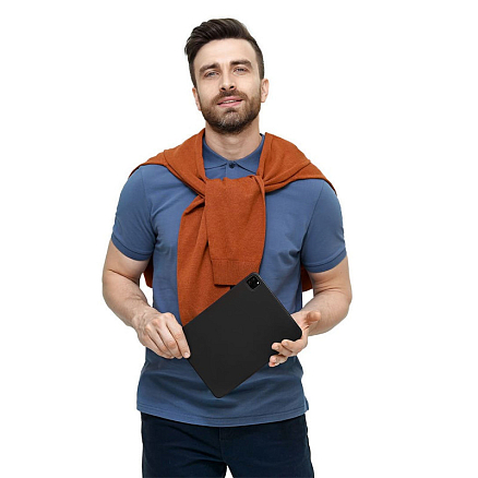 Чехол для iPad Air 2020, 2022, Pro 11 2021, 2022 кожаный книжка uBear Touch Case черный