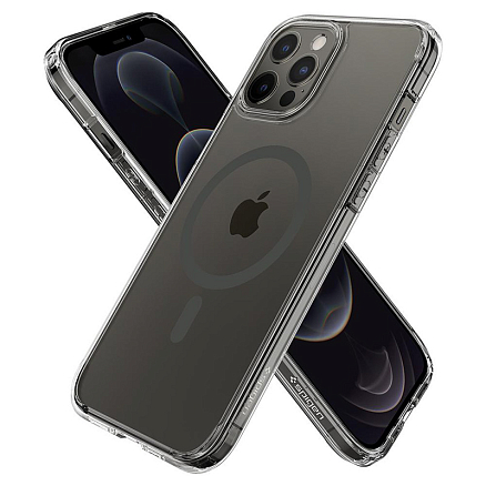 Чехол для iPhone 12 Pro Max гибридный Spigen Ultra Hybrid MagSafe прозрачно-серый