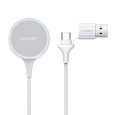 Беспроводная зарядка для Apple Watch магнитная MFi Ugreen CD177 белая