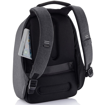 Рюкзак XD Design Bobby Hero Regular с отделением для ноутбука до 15,6 дюйма и USB портом антивор черный