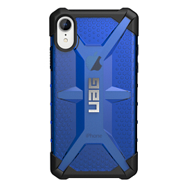 Чехол для iPhone XR гибридный для экстремальной защиты Urban Armor Gear UAG Plasma синий