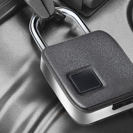 Замок биометрический по отпечатку пальца портативный WiWU Smart Lock FL-S3 черный