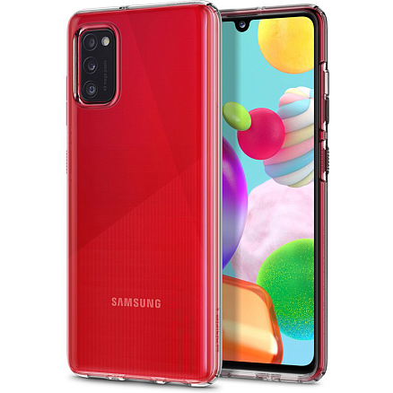 Чехол для Samsung Galaxy A41 гелевый ультратонкий Spigen Liquid Crystal прозрачный