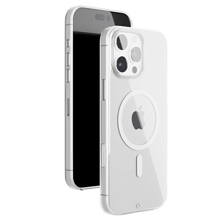 Чехол для iPhone 16 Pro силиконовый VLP Puro MagSafe прозрачный