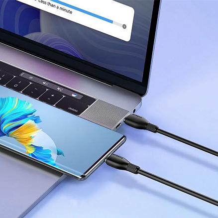 Кабель Baseus Pudding Series Fast Charging Cable 100W USB Type-C - USB Type-C (1.2 м, черный)