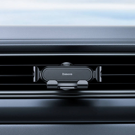 Держатель автомобильный в решетку обдува Baseus Car Mount Lite черный
