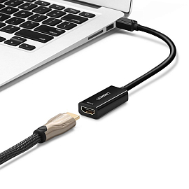 Переходник Mini DisplayPort - HDMI (папа - мама) длина 18,5 см 4K Ugreen MD112 черный