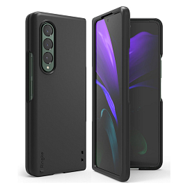 Чехол для Samsung Galaxy Z Fold 3 ультратонкий пластиковый Ringke Slim черный