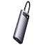Хаб (разветвитель) Type-C - 2 x HDMI, 3 х USB 3.0, Type-C PD, RJ45 Baseus Gleam Series серый