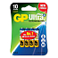 Батарейка LR03 Alkaline (пальчиковая маленькая AAA) GP UltraPlus упаковка 4 шт.