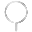 Наклейка на телефон для магнитного держателя MagSafe Spigen OneTap серебристая