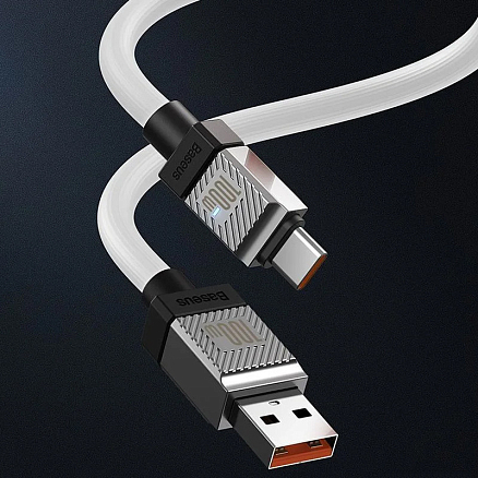 Кабель Baseus CoolPlay Series USB Type-A - USB Type-C (2 м, белый)
