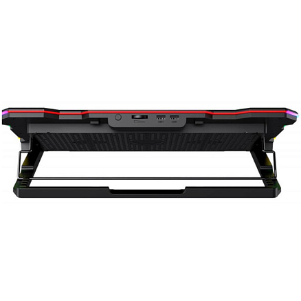Подставка для ноутбука до 17 дюймов охлаждающая с RGB подсветкой Havit F2071 черная
