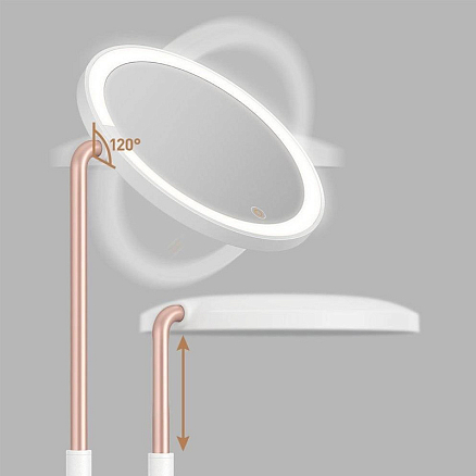 Зеркало для макияжа с подсветкой настольное Baseus Beauty Lighted Makeup Mirror белое