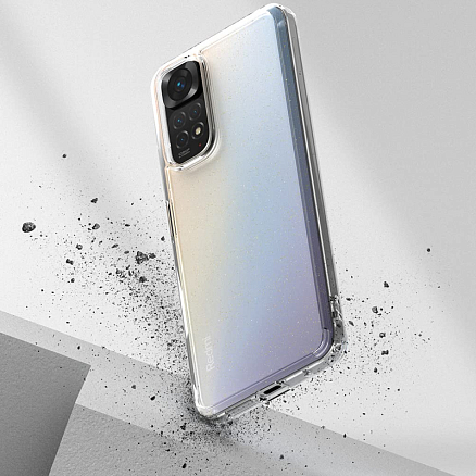 Чехол для Xiaomi Redmi Note 11, 11S гибридный Ringke Fusion прозрачный матовый