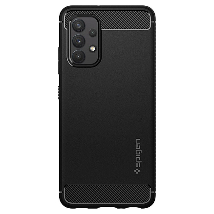 Чехол для Samsung Galaxy A72 гелевый Spigen Rugged Armor черный